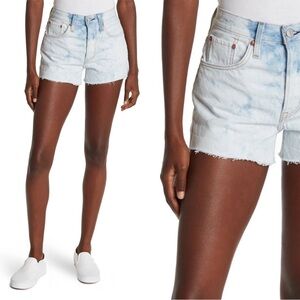NWT Levi's 501® Original Hi Rise Distressed Acid Women’s Denim Shorts - 30